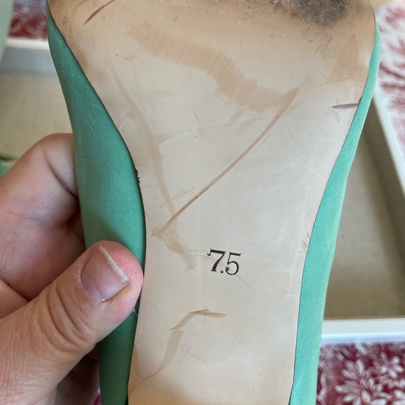 Schuler and Sons of Philadelphia, 2 tone Suede Pumps with Ankle Strap, 7.5 - Picture 14 of 15